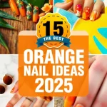 Summer Orange Nails
