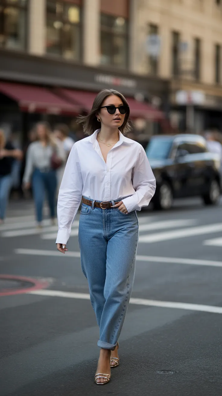 21 White Long Sleeve Shirt Outfit Ideas That Are Clean Effortless 