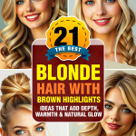 blonde hair with brown highlights