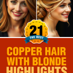 copper with blonde highlights