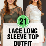 lace long sleeve top outfit