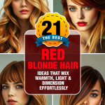 red blonde hair