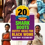 shark boots outfit black women