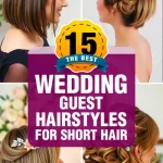wedding guest hairstyles for short hair