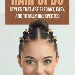 short hair updo