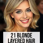 blonde layered hair