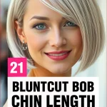 bluntcut bob chin length