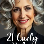 curly bobs for older women