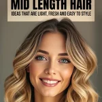 layered mid length hair