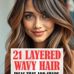 layered wavy hair