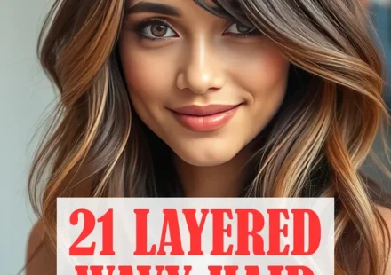 layered wavy hair