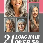 long hair over 50 older women