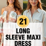 long sleeve maxi dress