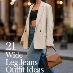 wide leg jeans outfit