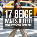 Beige pants outfit