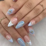 19 Dark Blue Nails Styled With Clean Lines for Modern Simple Nails 💅