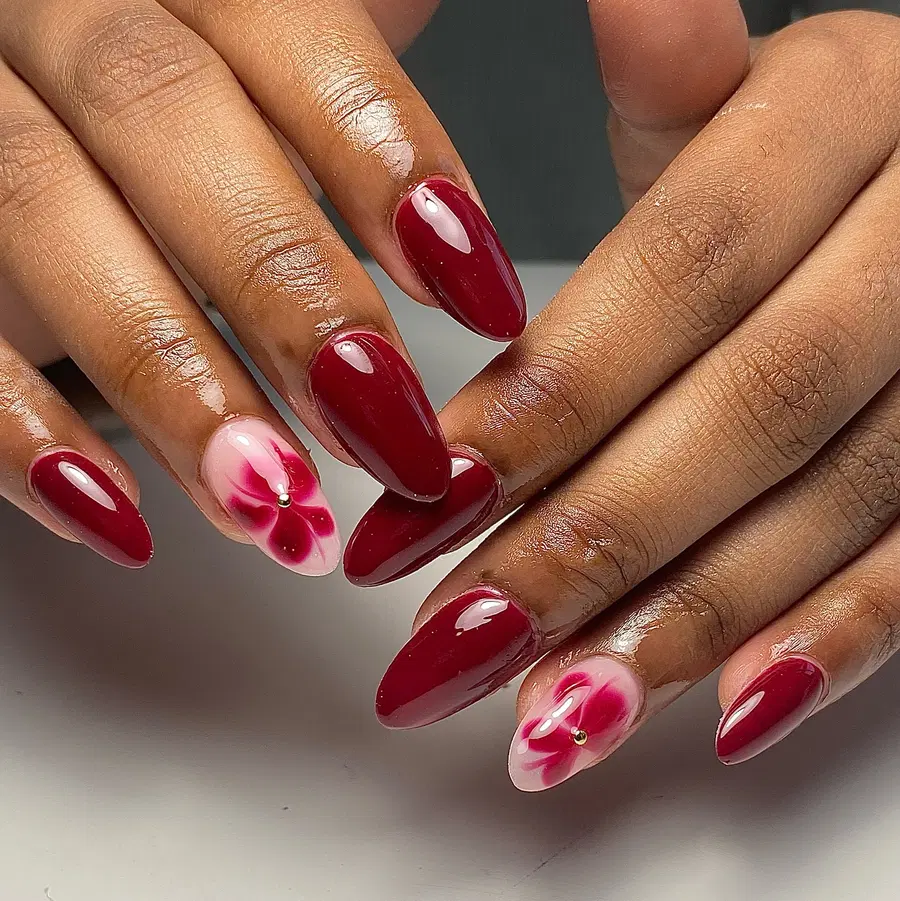 Soft Pink Floral Accent