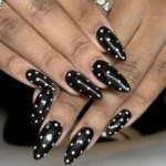 20 Black Nails Ideas That Feel Trendy and Bold for Everyday nails inspiration Fashion image by @nailsbyheatherjane