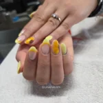 Nails Sunflower Designπ17 Cute Ideas That Bring Sunshine to Your Mani Fashion image by @lunanailspa