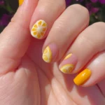 π΄ 14+ Simple Lemon Nails Perfect for an Easy Summer Nail Refresh Fashion image by @jacs_mobilitymani