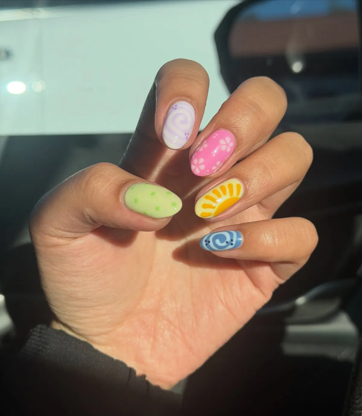 Pastel mix-and-match with swirls and mini florals