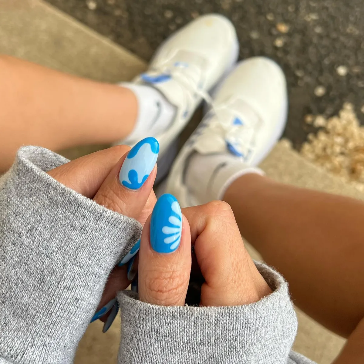 Light Blue Abstract Blobs