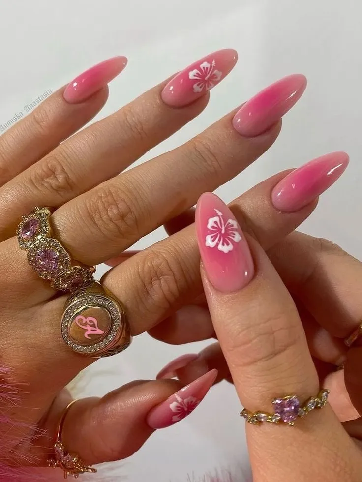 Solid pale yellow almond nails