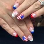 π 19 Simple Patriotic Nails That Keep Red, White & Blue Effortlessly Chic Fashion image by @naildesignbykayla