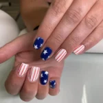 ❤️18+ Nails 4th of July Designs That Bring Fireworks to Your Fingertips Fashion image by @kams.perfect.polishes