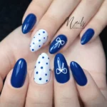 🤎 18 Polka Dot Nails Brown Looks Perfect for Girls Who Love Chic Neutrals Fashion image by @nails_by_rebeccalarsen
