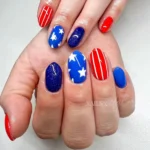 β€οΈπ€π 19 American French Nails That Turn a Timeless French Tip Into a 4th of July Favorite Fashion image by @nailed.pierced.linkedbyskyler