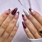 π
20 Polka Dot Nails Square Designs That Make Clean Shapes Look Extra Cute Fashion image by @amylouiseenails