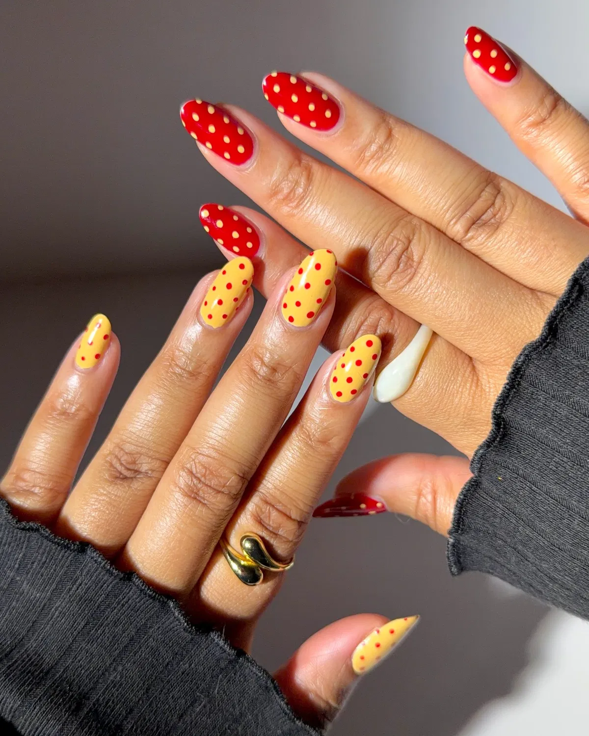 Red and Yellow Polka Dot Mix