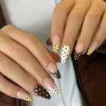 π 19 Short Polka Dot Nails Too Cute to Stay Off Your Pinterest Board Fashion image by @nailalamy_meregreen