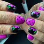 ๐งก 18 Orange Polka Dot Nails That Bring Instant Vacation Energy Fashion image by @kelceedoesnails