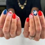 β€οΈ17 4th of July Nails Simple Enough for Anyone to Recreate Fashion image by @naildesignbyhalle