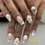 💖 17+ Bridal Nails Wedding Designs Everyone Will Be Asking About Fashion image by @glamournails.193