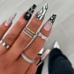 ✨ 19 Chic Black Coffin Nails with a Luxe Designer Vibe Fashion image by @pressedbycharlotte