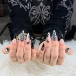 🔥 18 Trendy Black Stiletto Nails Designed to Steal the Spotlight Fashion image by @js_nails_and_spa
