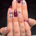 ๐ 19+ Stunning Purple Plaid Nails That Blend Elegance with Playful Charm Fashion image by @polishedby.els