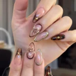 ✨ 16+ Elegant Fall Acrylic Nails That Feel Cozy and Luxurious Fashion image by @bletchley_nails