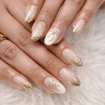 π 16+ Chic Gold Acrylic Nails Made to Catch Every Eye Fashion image by @perfect_nails_nadiad