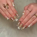 π 18+ Glamorous Gold French Nails That Shine with Sophisticated Style Fashion image by @nailsessentials_jackson