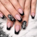 💅 17 Trendy Matte Black Nails That Make a Bold Style Statement Fashion image by @aloha_nails
