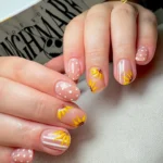 π 20 Stunning Purple and Yellow Nails That Feel Straight Out of a Fairytale Fashion image by @francesca_sykes_nail_artist_