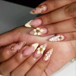 🌟 18 Gorgeous Yellow Chrome Nails Designs That Look So Luxurious Fashion image by @nailsbyitzell