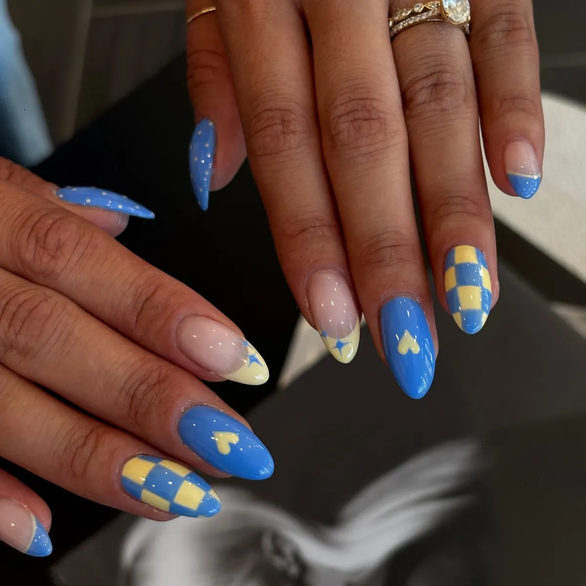 Checkerboard, Hearts, and Star-Tip Accents