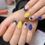 π 19 Gorgeous Pink and Yellow Nails Inspired by Blooming Flowers Fashion image by @pinkies_polished_lytham