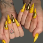🌟 18 Gorgeous Yellow Chrome Nails Designs That Look So Luxurious Fashion image by @nexgenspa