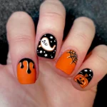 🥀 19 Classy Halloween Nails You’ll Want to Save for a Chic October Manicure Fashion image by @nbnailart